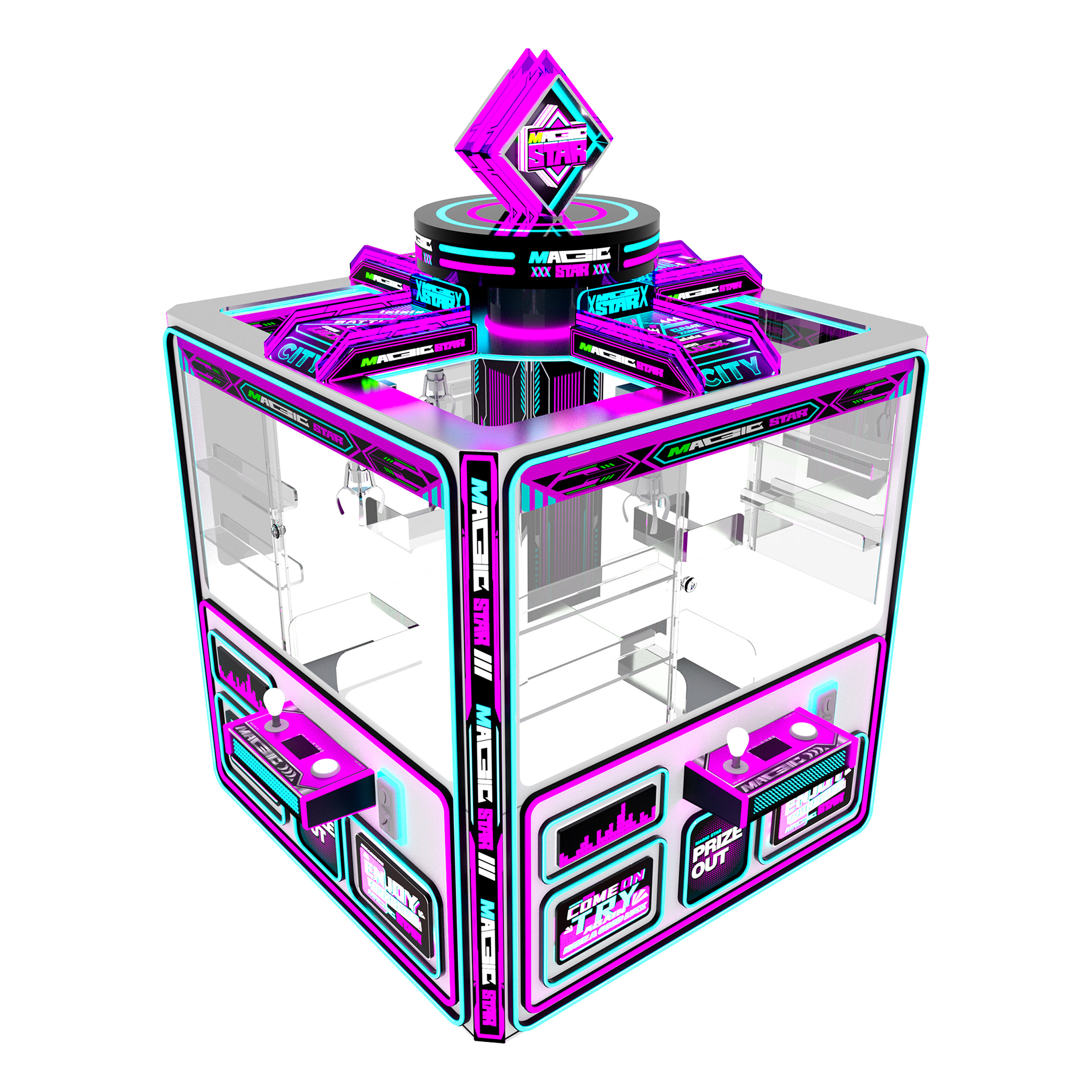 魔法星球4人島型娃娃機